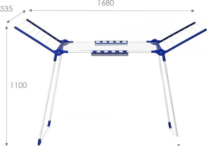 Сушилка для белья Violet Люкс 302006 (20 м, белый)