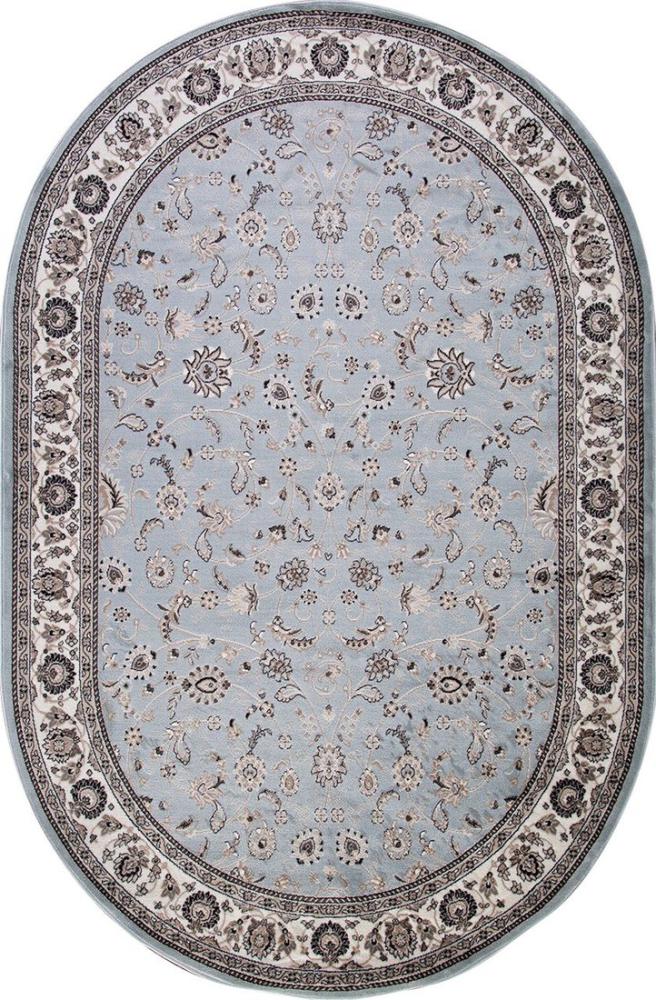 Ковры и ковровые дорожки Merinos Valencia Deluxe d251-OVAL-L.BLUE-BROWN (1.5х3)