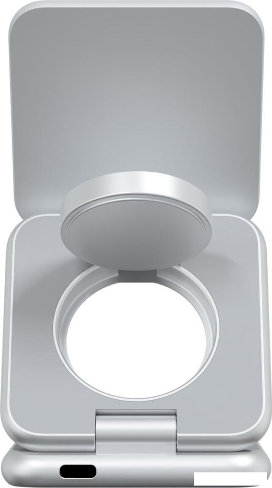 Беспроводное зарядное Magssory Fold Pro 3 в 1 WCH063 (серебристый)