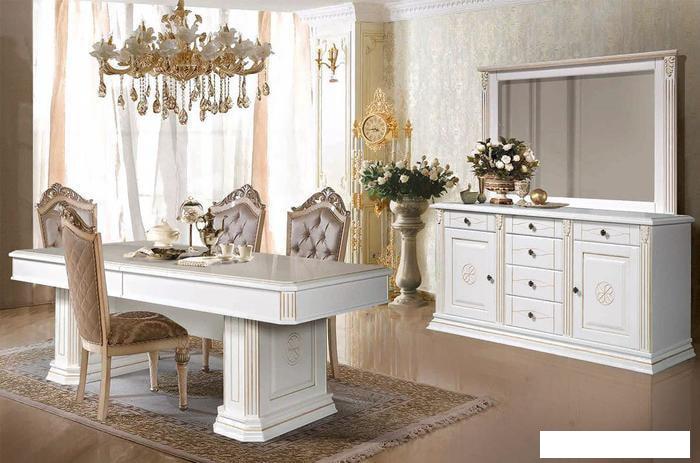 Зеркало ФорестДекоГрупп Бьянка ГН010-12 (белый)