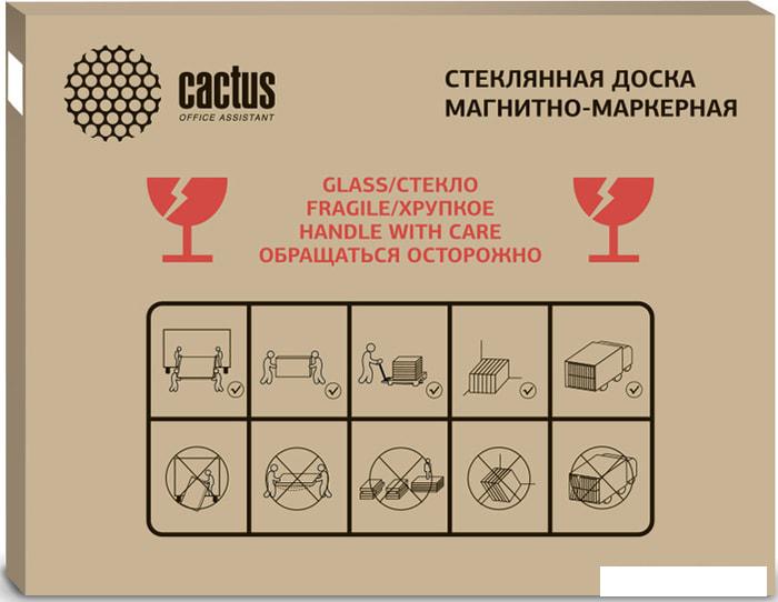 Магнитно-маркерная доска CACTUS CS-GBD-90x120-BK