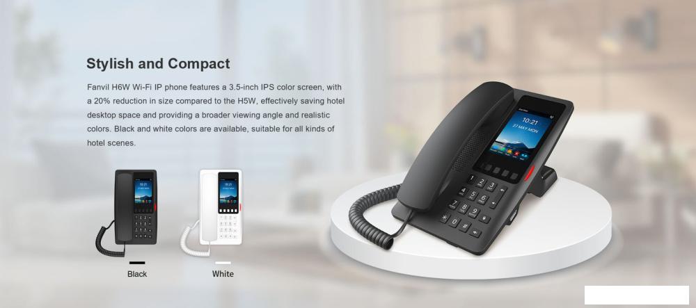 IP-телефон Fanvil H6W (черный)