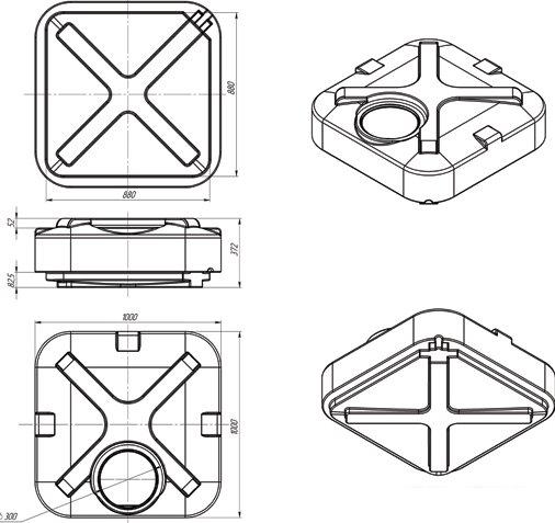 Бак ЭкоПром Rostok 250 л