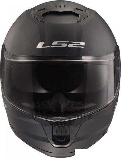Мотошлем LS2 FF808 Stream II (M, черный матовый)