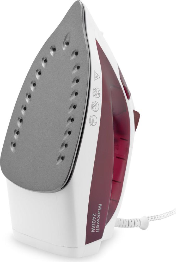 Утюг Maxwell MW-3006 (белый/бордовый)