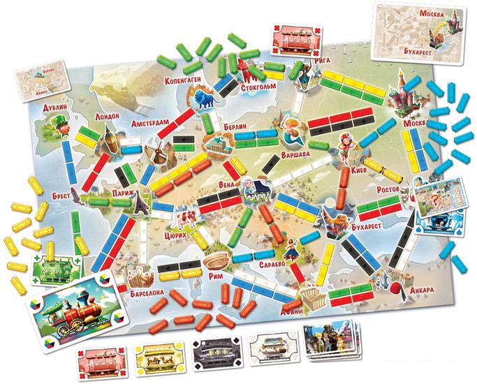 Настольные игры Мир Хобби Ticket to Ride Junior. Европа