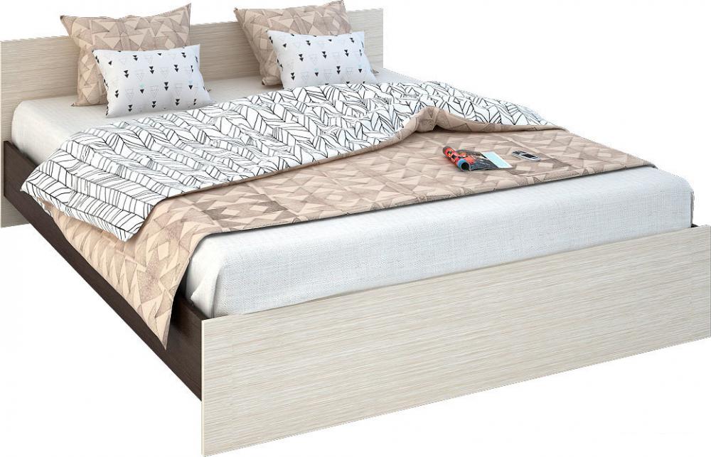 Кровать Стендмебель Бася КР 554 200x80 (дуб белфорт/венге)