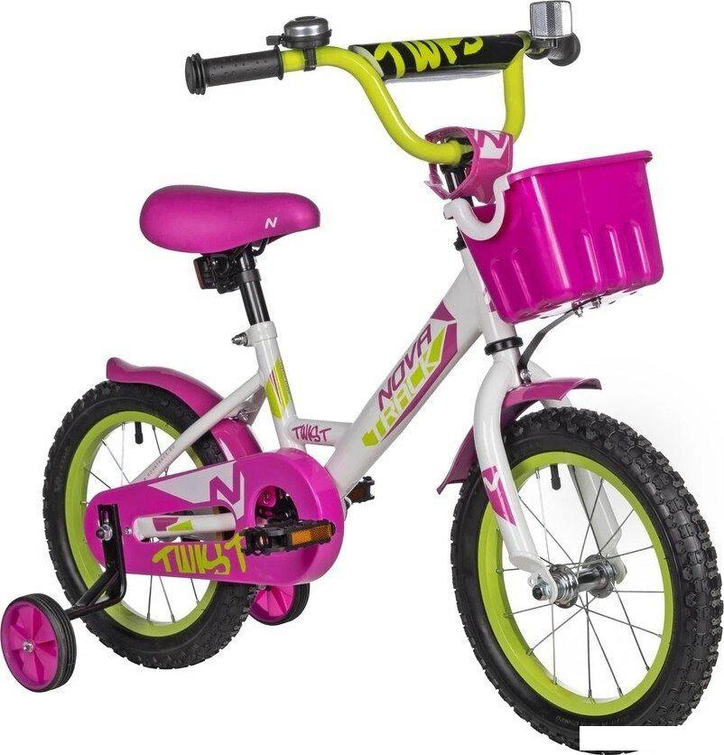 Детский велосипед Novatrack Twist 14 141TWIST.WT5 (белый, разобранный)