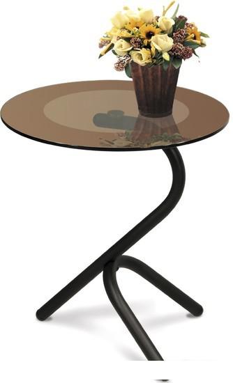 Журнальные столики и столы-трансформеры Мебелик Дуэт 5 (черный/тонированный)