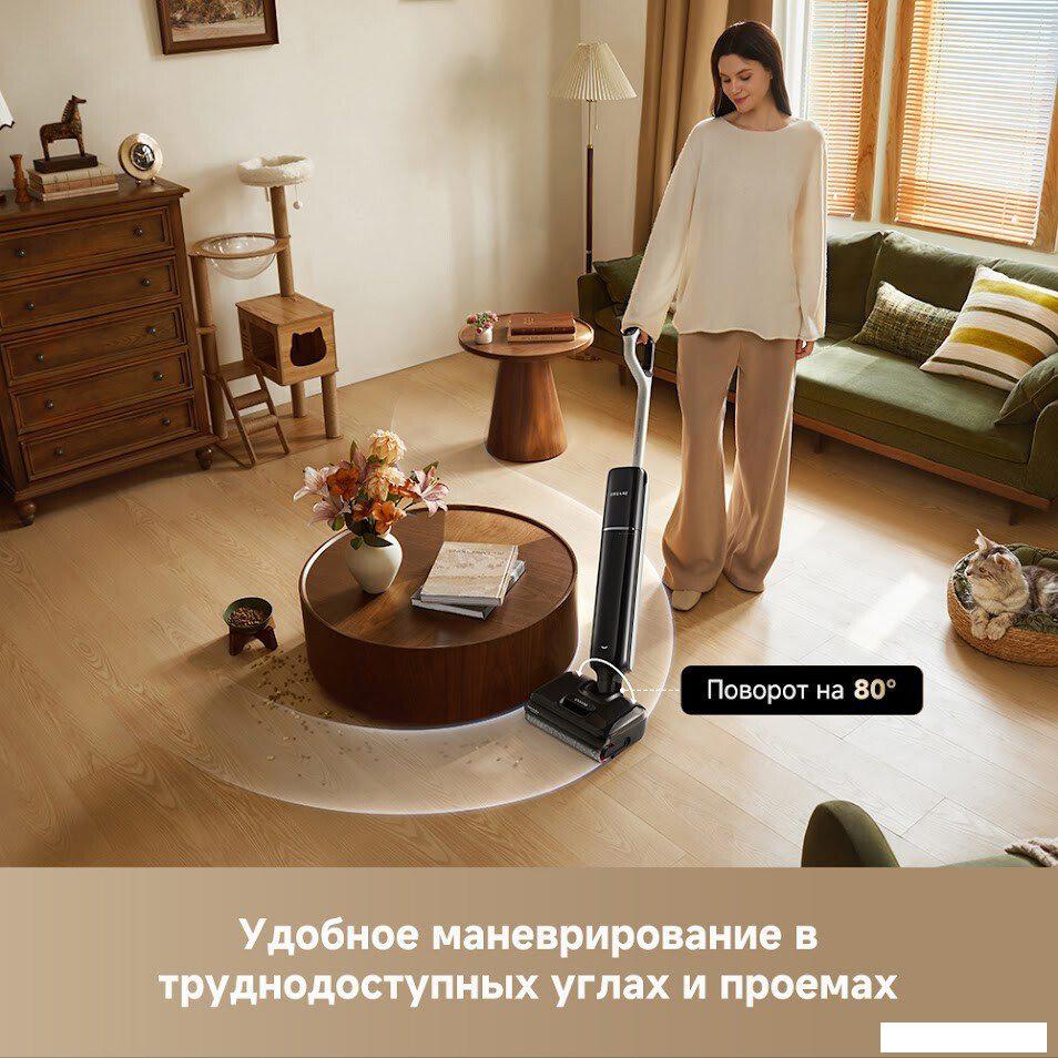 Вертикальный моющий пылесос Dreame G12 Pro Wet and Dry Vacuum HHR32A (евровилка, черный)