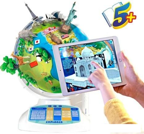 Школьный глобус Praktica С умной ручкой и звездным небом STG2388