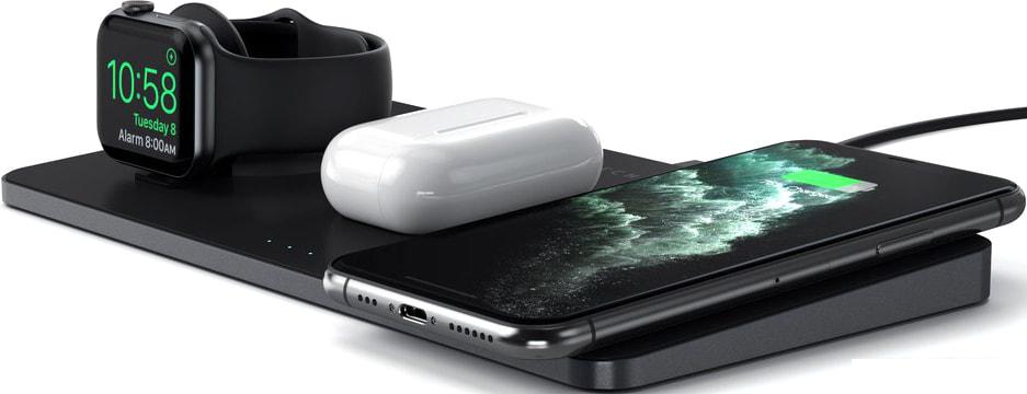 Беспроводное зарядное Satechi Trio Wireless Charging Pad