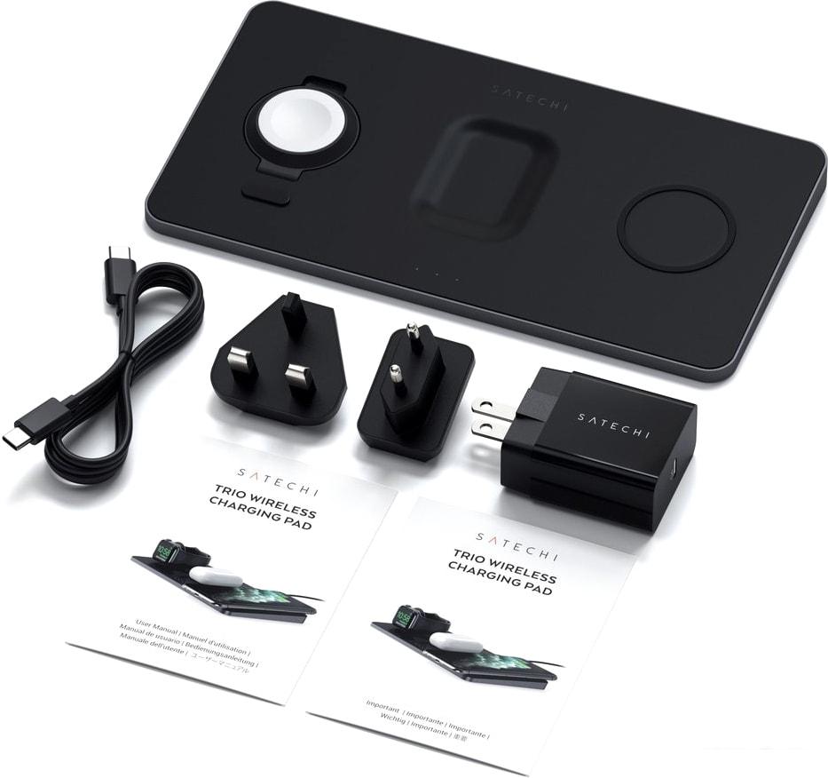 Беспроводное зарядное Satechi Trio Wireless Charging Pad