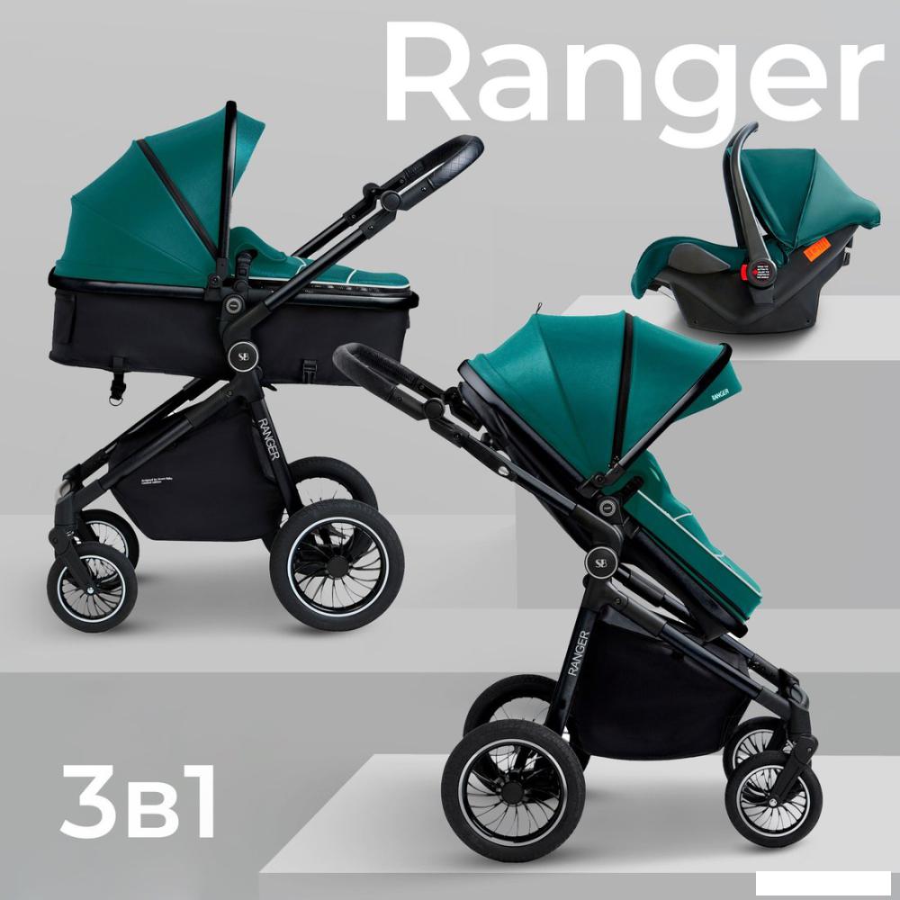 Детские коляски и аксессуары Sweet Baby Ranger 3в1 (Green Glossy)