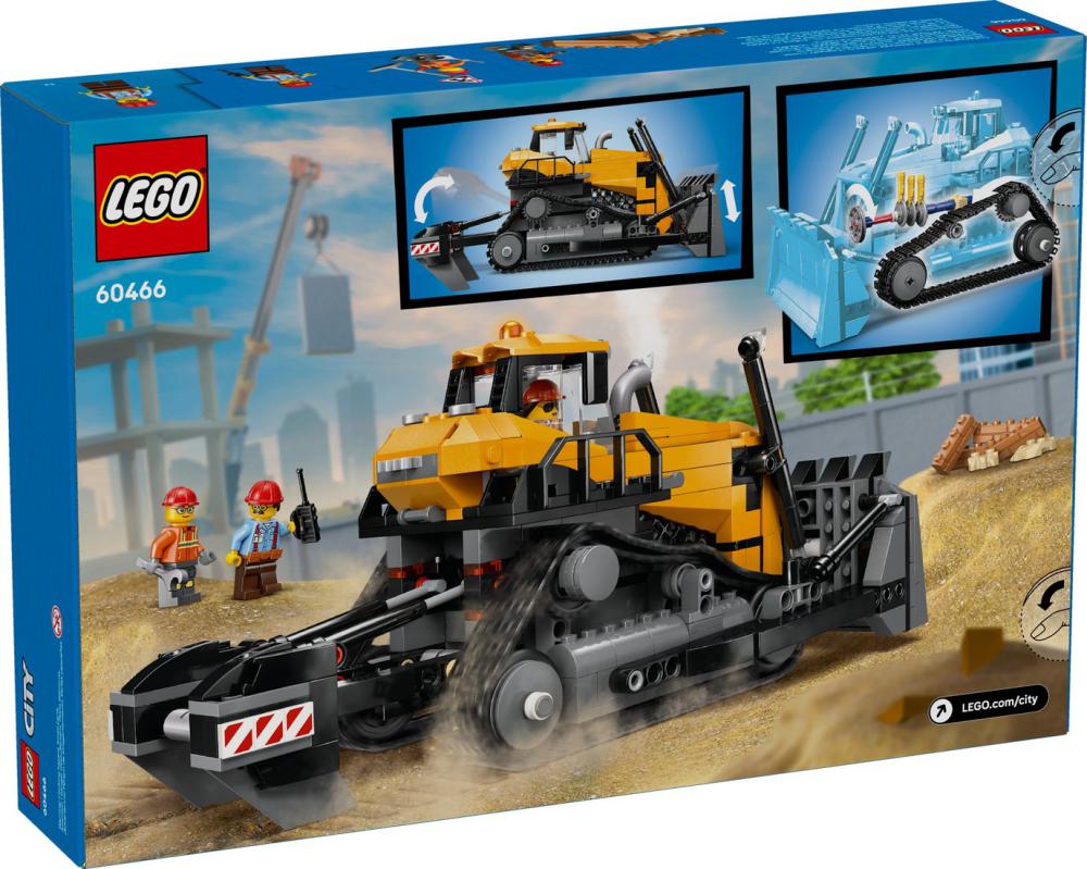 Конструктор LEGO City 60466 Желтый бульдозер