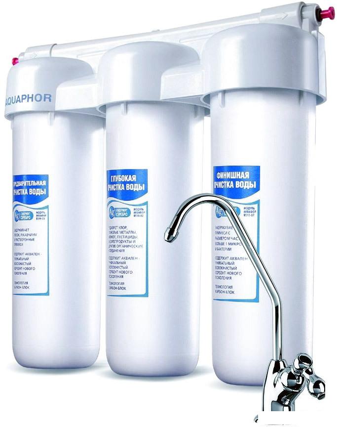 Стационарная система "под мойкой" АКВАФОР Трио Норма Умягчающий