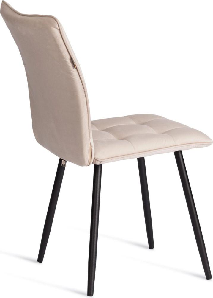 Стул TetChair Bari LT флок (бежевый/черный)