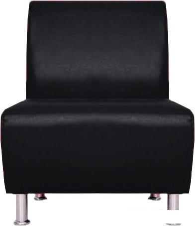 Интерьерное кресло Brioli Руди (экокожа, L22 черный)