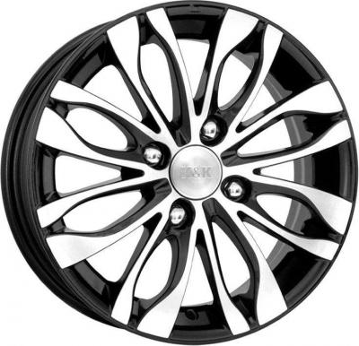 Автомобильные диски K&K Kanzashi (KC628) 14x5.5" 4x108мм DIA 65.1мм ET 16мм Алмаз черный