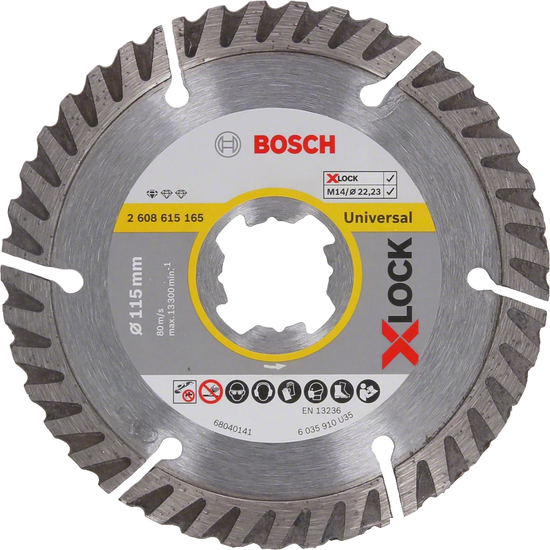 Отрезной диск алмазный  Bosch X-Lock Best Universal 2608615165