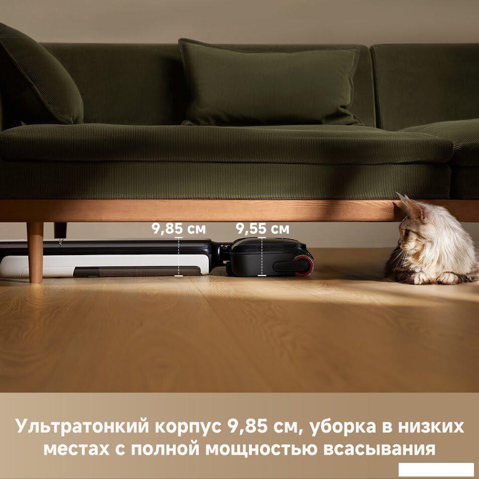 Вертикальный моющий пылесос Dreame G12 Pro Wet and Dry Vacuum HHR32A (евровилка, черный)