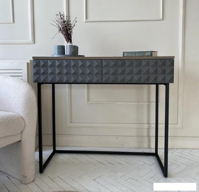 Журнальные столики и столы-трансформеры Shtabe Simple 7011 эко (графит/дуб веллингтон/черный)