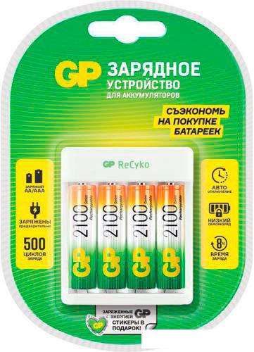 Аккумуляторы + зарядное GP Е411/210AAHCCS-2CR1