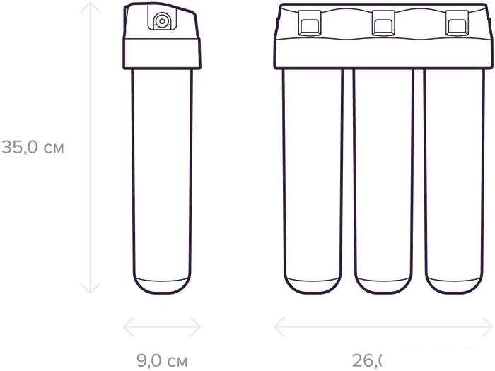 Фильтры и системы для очистки воды АКВАФОР Кристалл А (для жесткой воды)