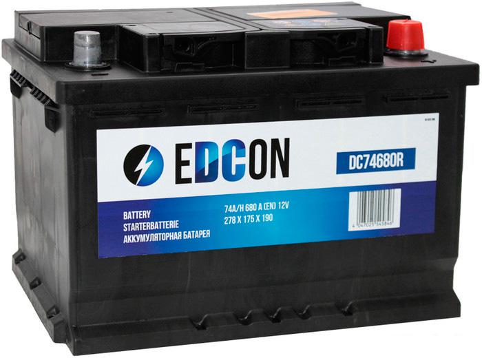 Автомобильные аккумуляторы EDCON DC74680R (74 А·ч)