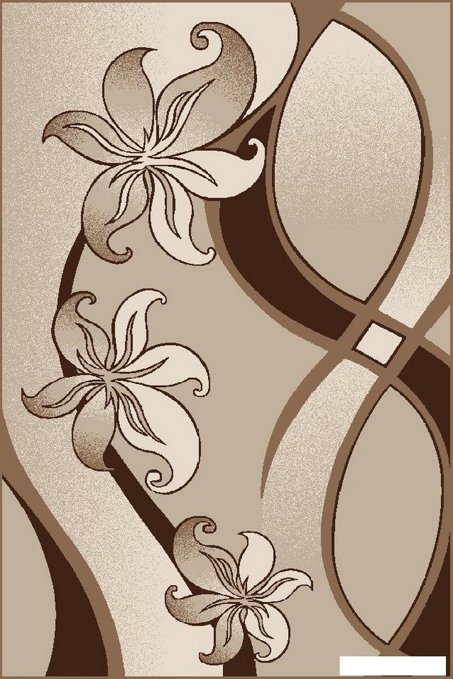 Ковер для жилой комнаты Витебские ковры f1673z7 300x400 (коричневый)