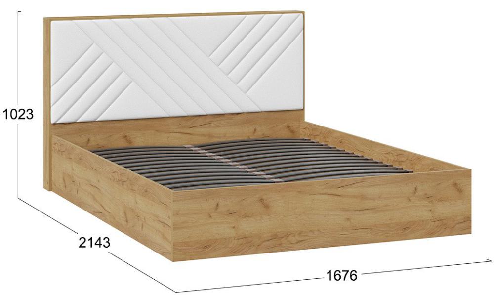 Кровати Трия Хилтон универсальная тип 1 160x200 (дуб крафт золотой/белый)