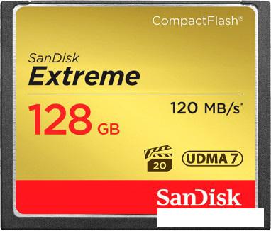 Карта памяти SanDisk Extreme CompactFlash 128GB [SDCFXSB-128G-G46]