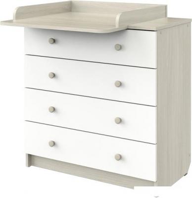 Детский комод Атон Мебель Odin (шимо светлый/белый)