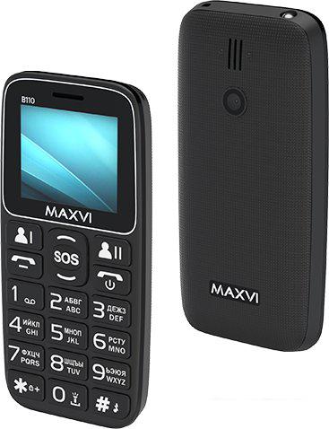 Кнопочный телефон Maxvi B110 (черный)