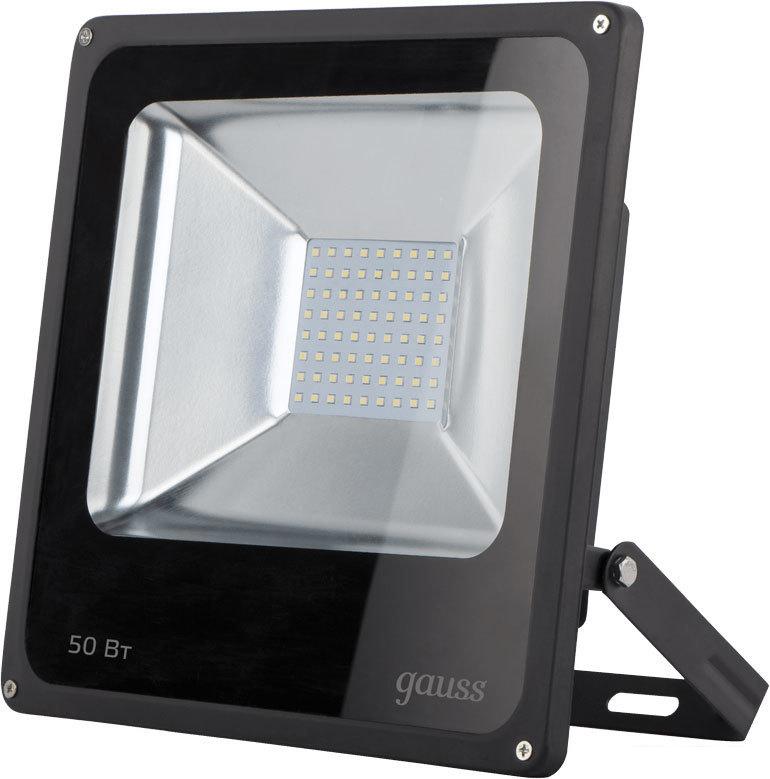 Прожектор Gauss LED 50W IP65 6500K 613100350 (черный)