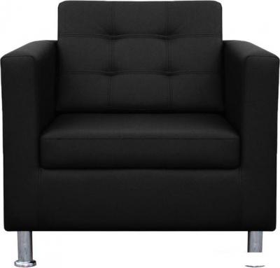 Кресла Brioli Дилли клетка (экокожа, L22 черный)