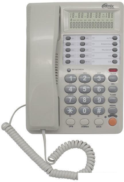 Проводной телефон Ritmix RT-495 (белый)