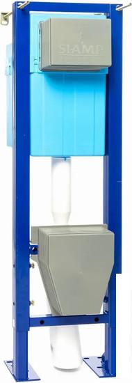 Инсталляции для унитазов, раковин, биде и писсуаров SIAMP Bcu Ingenio с панелью Cut (хром глянец)