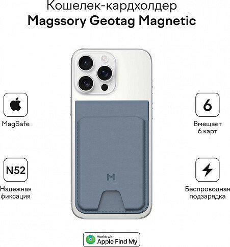 Кредитница Magssory Geotag Magnetic Cobalt ACL003c