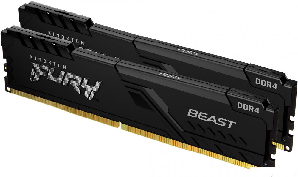 Оперативная память Kingston FURY Beast 2x8GB DDR4 PC4-28800 KF436C17BBK2/16