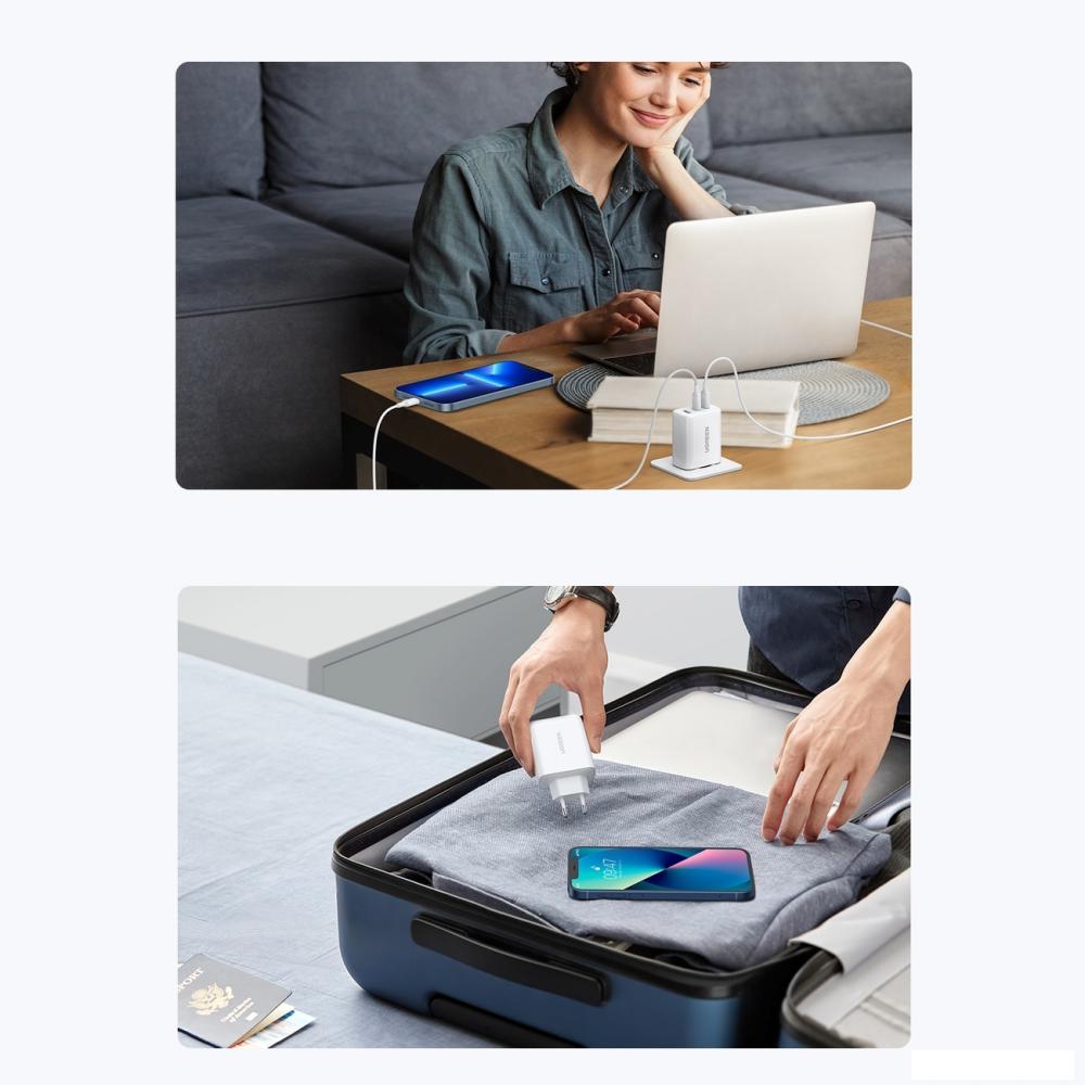 Сетевое зарядное Ugreen CD275 90496 (белый) Сетевое зарядное Ugreen CD275 90496 (белый)