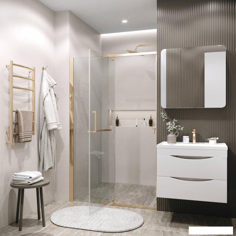 Душевые кабины Grossman Pragma 100x195 100.K33.03.100.32.00 (золото сатин/стекло прозрачное)