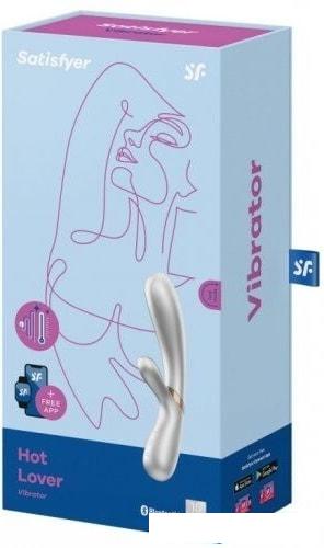Вибраторы, секс-игрушки и БДСМ-атрибутика Satisfyer Hot Lover с функцией нагрева (серебристый)
