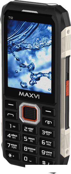 Кнопочный телефон Maxvi T12 (черный) Кнопочный телефон Maxvi T12 (черный)