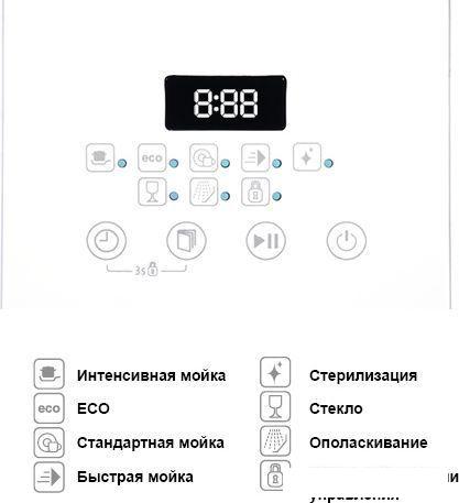 Настольная посудомоечная машина Oursson DW4003TD/WH