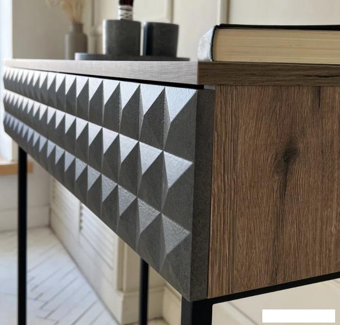 Журнальные столики и столы-трансформеры Shtabe Simple 7011 эко (графит/дуб веллингтон/черный)