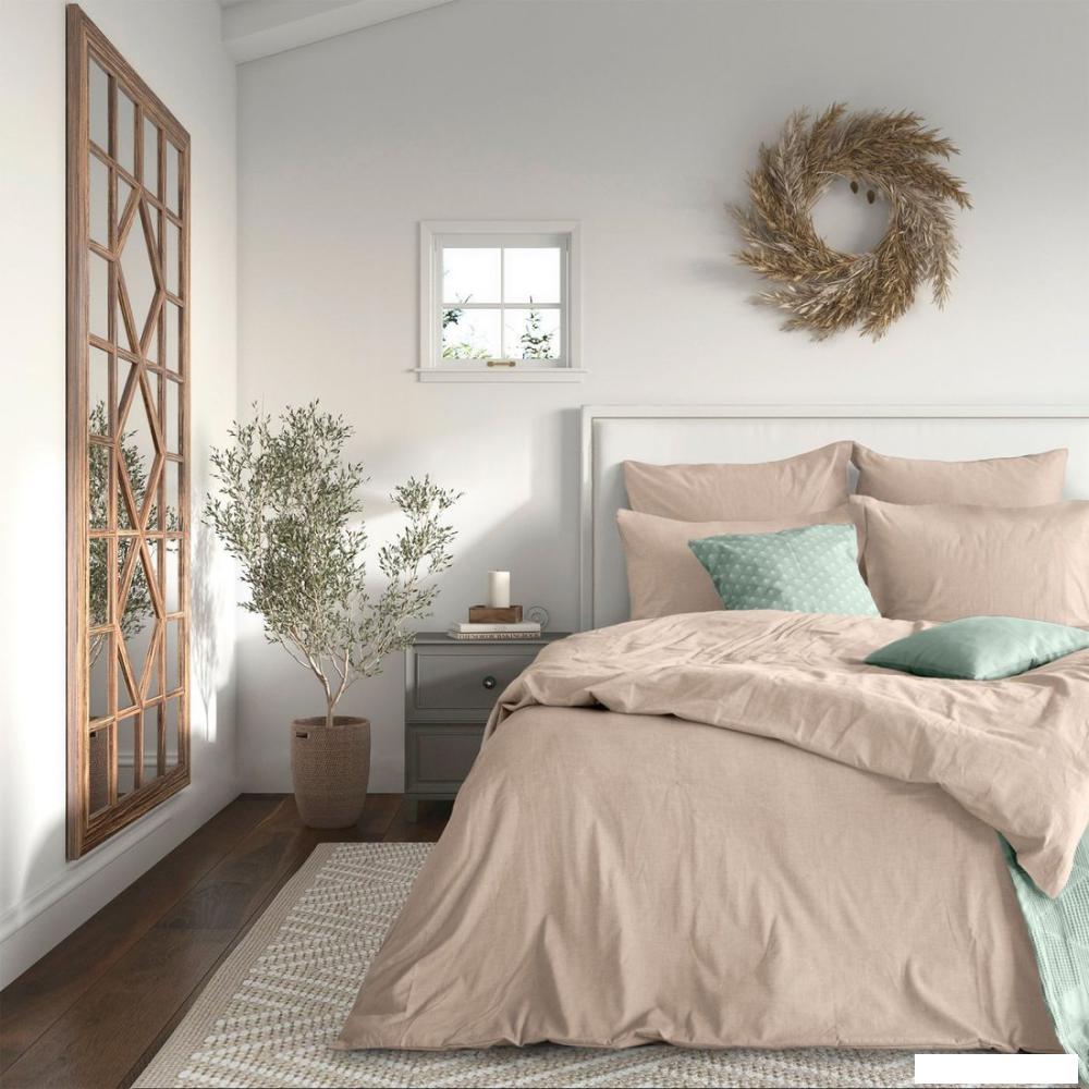 Постельное белье Verossa Евро Melange Praline VRM 2515 Praline Д12 23