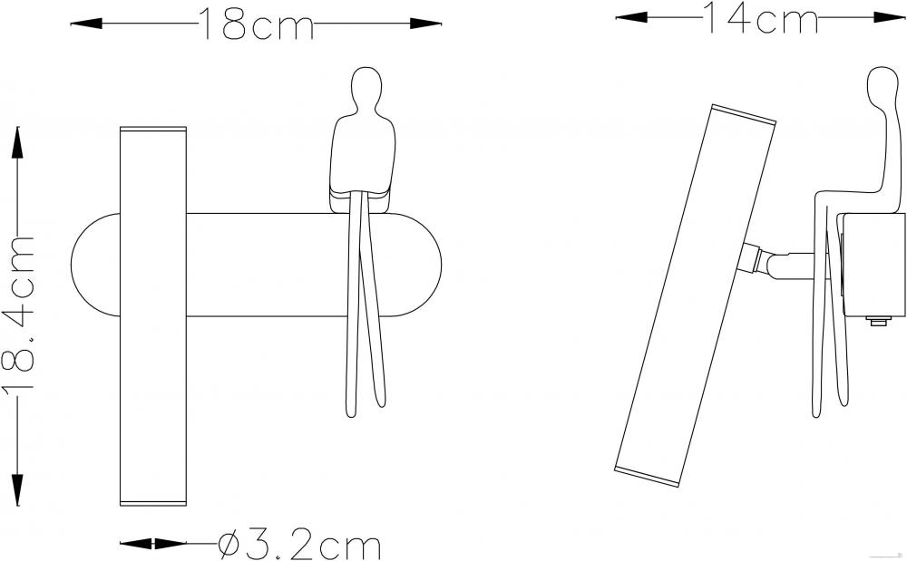 Бра Arte Lamp Albert A2173AP-1PB