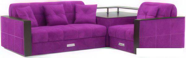 Диваны Мебель-АРС Прага (фиолетовый)