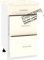 Шкаф напольный Кортекс-мебель Корнелия Лира НШ50р3ш (белый/марсель)